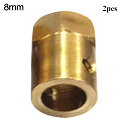 Kuusikulmainen messinkiakselin kytkin 8mm