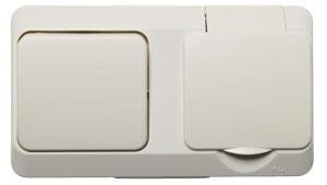 Schneider Electric Aqua Stark PV Vägguttag 1-vägs, trappbrytare, Strömbrytare & vägguttag