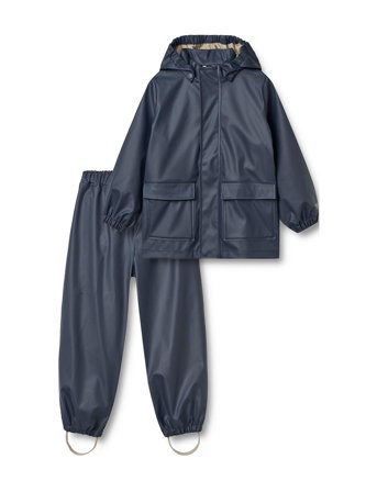 Wheat Rainwear Ola Set - Navy - 110