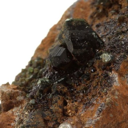 Sten og mineraler. Vesuvianit + klinoklor. 52,03 øre. Rocher de Farinole, Olmeta-di-Capocorso, Haute-Corse, Frankrig.