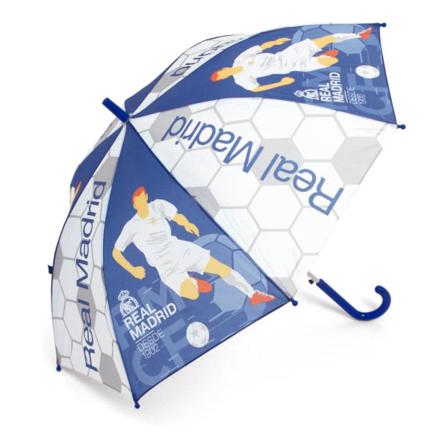 Automatiskt Paraply Real Madrid C.f. Blå Vit (ø 84 Cm)