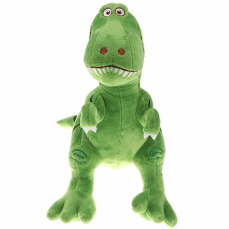 3D Plysjleke/Kosedyr/Kosebamse Dinosaur til Barn - Grønn, 30 cm