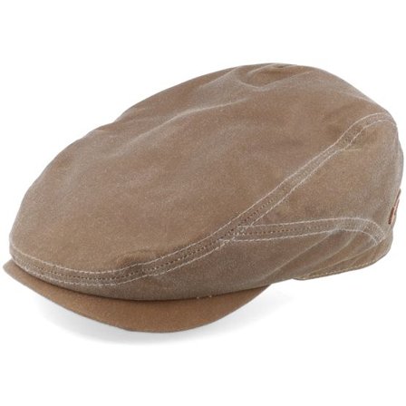 Stetson - Brun flatcap Keps - Driver Cap Waxed Brown Flat Cap @ Hatstore