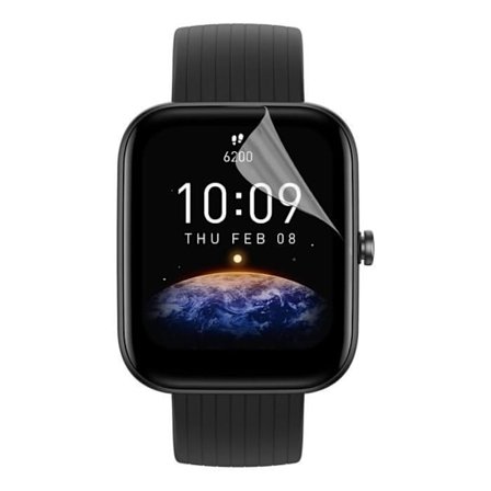 Skyddsskärm för Amazfit Bip 3 [Pack 6] Ultra Tunn Plastisk Skyddfilm Phonillico
