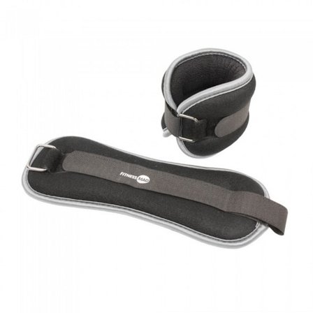 Fitness Mad handleds- och fotledsvärmare (2-pack) 1 kg svart/grå