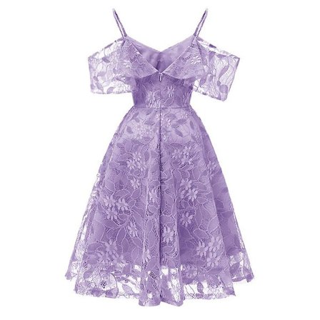 Dameformel Kjole Bryllupsfest Blondekjole