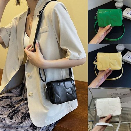 Pure Color Axelväskor PU-läderhandväskor