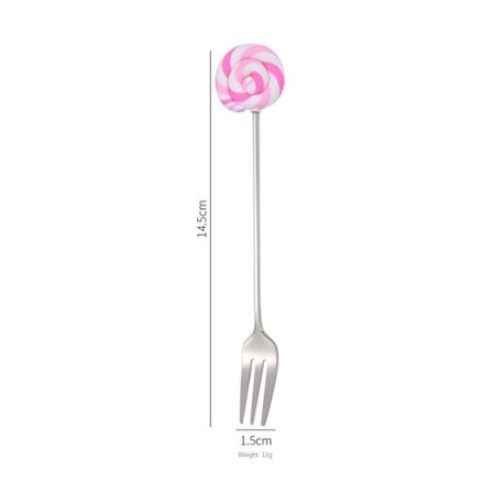 {xjxj} Lollipop Ske Dessertskes SØLV ROSA&GAFFEL ROSA&GAFFEL Sølv