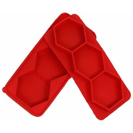 3-i-1 Hamburgare Press, Innovativ Non-Stick Frys Hamburger Press, Biff (Röd)