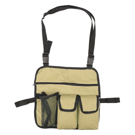 Strandstol Armleneveske 600D Oxford Stoff Multifunksjonell Utendørs Stol Organizer for Camping Khaki