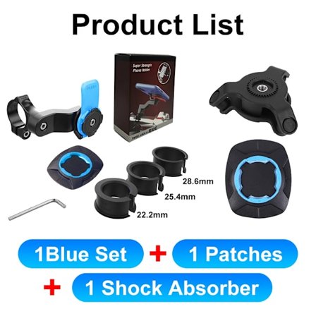 QUAD-LOCK Motorcykel Cykel Telefonhållare Ställ Cykel Telefonhållare Cykelhållare 360° Roterbart Navigationsstöd Säkerhetsfäste