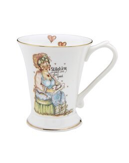 Mugg Stitching makes me feel good - Knittingroom