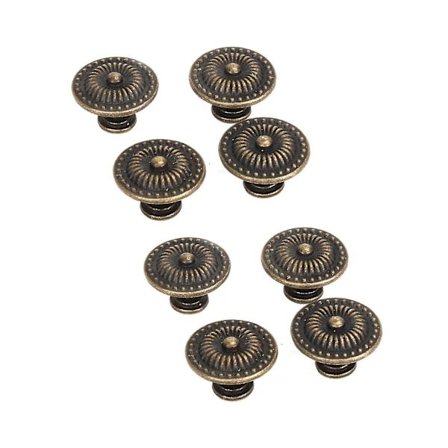 Runde Møbelknopper Bronze Skab Dør Skuffe Pakke Med 4