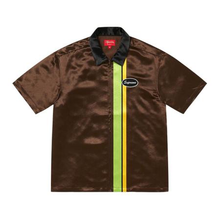 Supreme, Shirts Bruin, Heren, Maat:XL