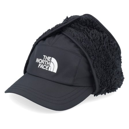 The North Face - Zwart trapper Cap - Kids Shasta Trapper Black Ear Flap @ Hatstore