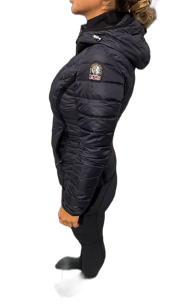 Svart Parajumpers pufferjacka med huva