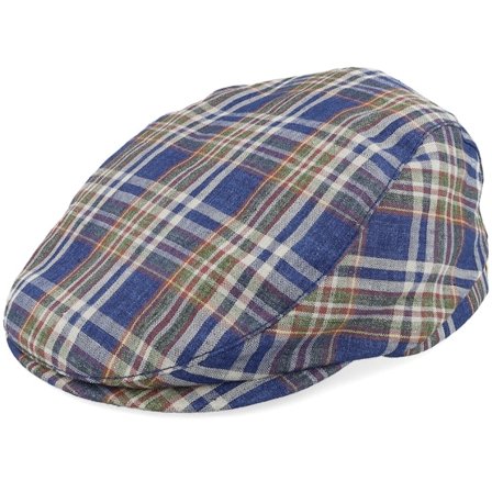 Mayser - Ble flatcap Czapka Z Daszkiem - Frankie Como Blue Flat Cap @ Hatstore