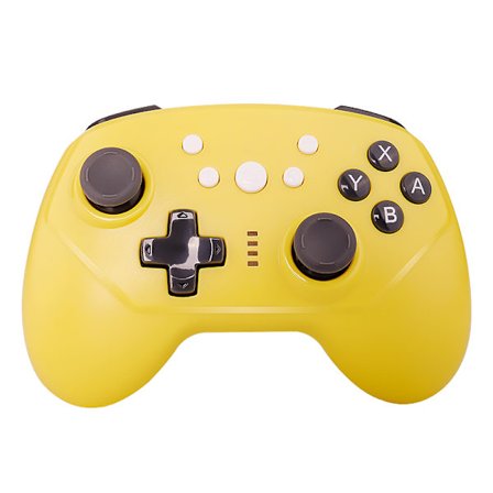 Gul Data Frog Controller til Nintendo Switch Kompatibel Bluetooth Trådløs Gamepad til PC Joystick til Switch OLED/Lite