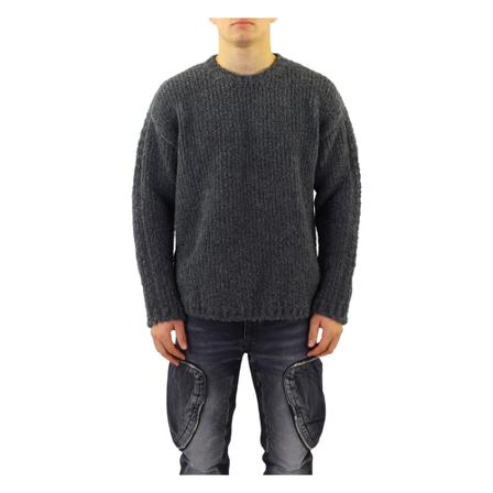 Off White, Round-neck Knitwear Szary, Mężczyzna, Rozmiar: M