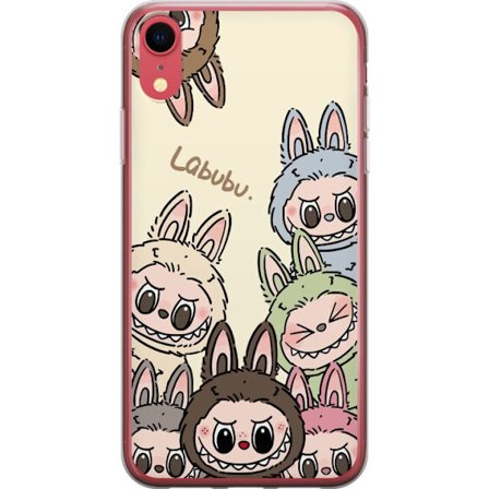 Kompatibelt Mobildeksel til Apple iPhone XR Monster kanindukke med blomsterkrans vinylfigur