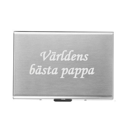 Farsdag - Världens bästa pappa - korthållare m gravyr - fars dag