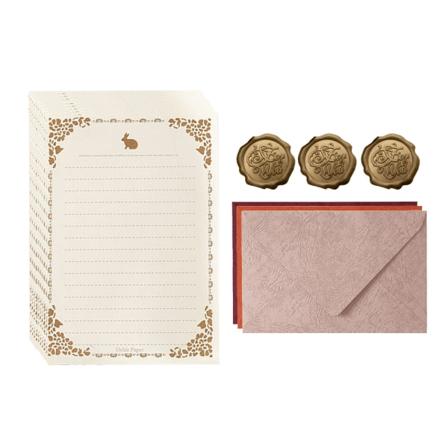 9 stk. konvolutter, 30 ark papir, 16,5*11cm/21*14,8cm,