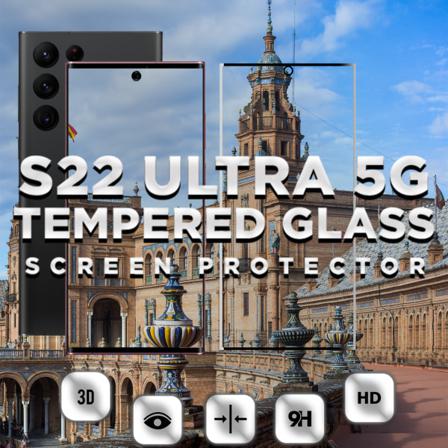 Samsung S22 Ultra 5g - 9h Härdat Glass - 3d Super Kvalitet