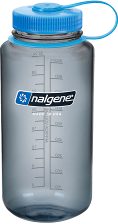 Nalgene Bottle 1 l Wide Mouth Sustain Gray
