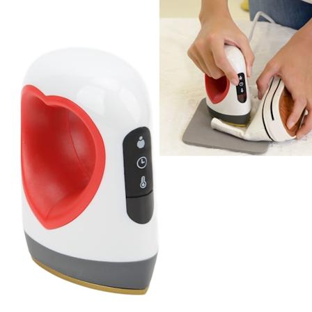 Mini värmepress 4 nivåer temperatur Handhållen design Liten värmepressmaskin med LCD-skärm för hattar skor väskor 220V EU-kontakt