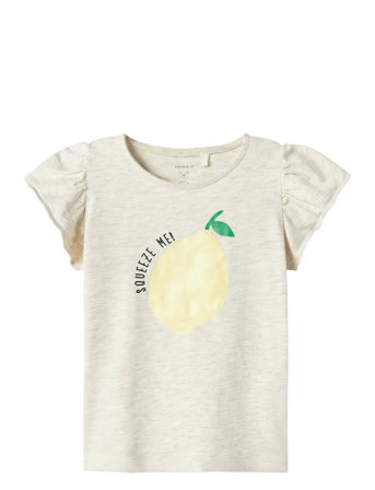 Nmffollyglitter Ss Top Box Beige Name It