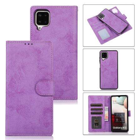 Samsung Galaxy A42 - Elegant Fodral med Plånbok (Skalfunktion) Lila