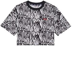 Kids - Fila White Brugy Zebra Crop Top 170/176 cm - Tops - 170/176 cm - White - Mädchen