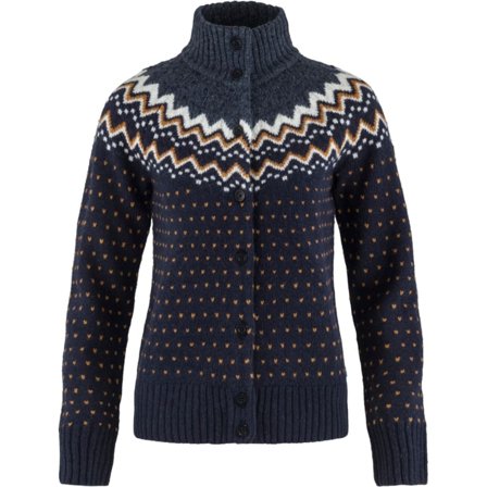 Fjällräven Women's Övik Knit Cardigan Women long-sleeved sweaters Blue XS