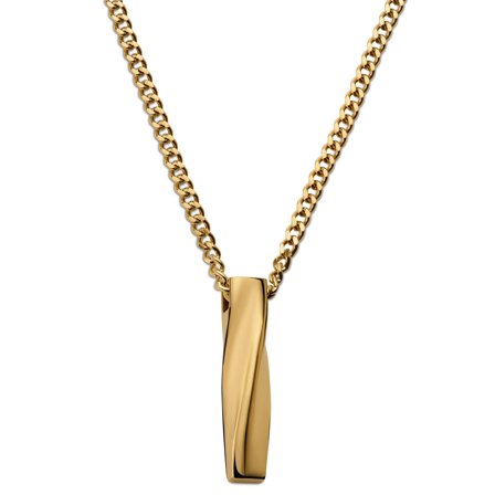 Cruz | Collier doré pour hommes - Chaînes en acier - pour Hommes - Arkai