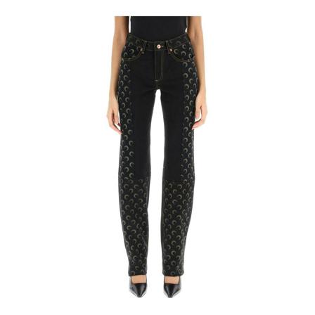 Marine Serre Jeans , Zwart , Dames , Maat: L
