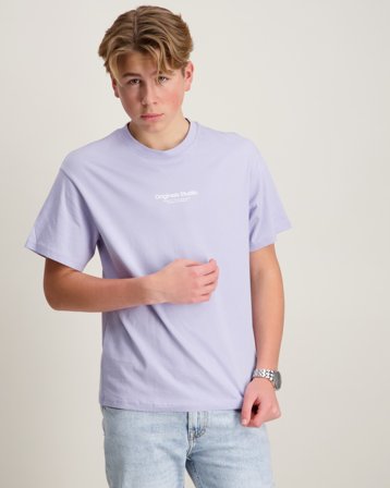 Jack & Jones JORVESTERBRO TEE SS CREW NECK NOOS JNR Blau T-Shirts Jungen - Kids Brand Store