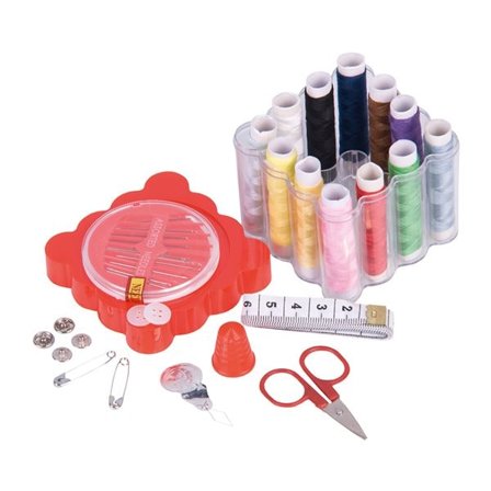 Lite sysett med 39 deler i kompakt oppbevaringsboks