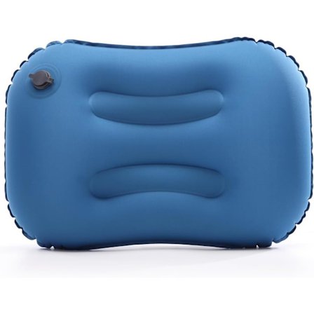 Uppblåsbara Campingkuddar, Rese Nackkudde, Ultralätt Strandkudde, Kudde för Resor, Camping, Vandring, Sovande (Blå)