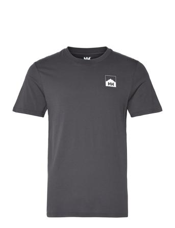 Nord Graphic Hh T-Shirt T-shirts Short-sleeved Harmaa Helly Hansen