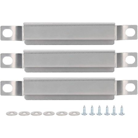 Pakke med 3 gasgrill-overgangsrør i rustfrit stål til Charbroil Power 463673517 [dB}