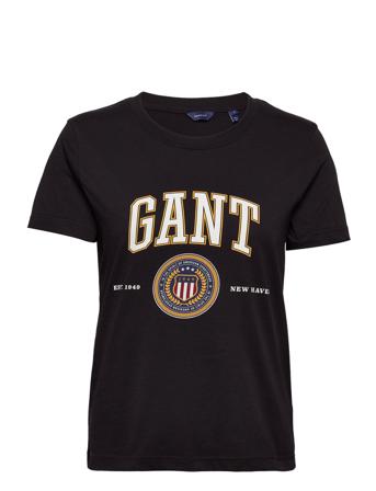 D1. Crest Shield Ss T-Shirt Black GANT
