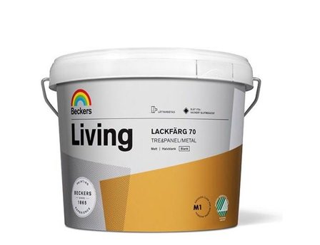 Beckers Lackfärg, Living blank, 3L, Vit, Färg & tapeter