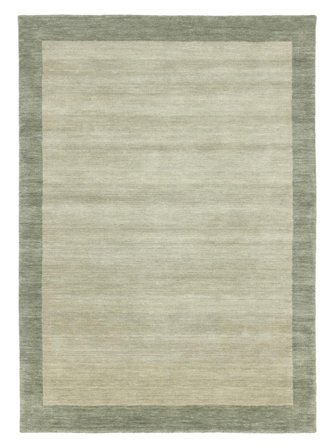 Uni Handloom Frame Tapis - Gris/Vert 200X300 Laine