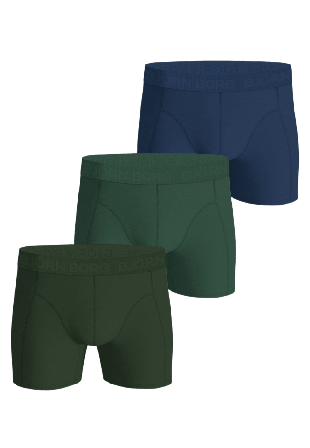 Björn Borg Cotton Stretch Boxer 3P Underkläder Herr Flerfärgad M