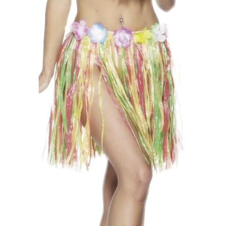 Hawaiikjol med blommor 46 cm multifärg one size