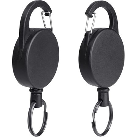 Uttrekkbar nøkkelholder, 2 stk uttrekkbar nøkkelmerkeholder, nøkkel C