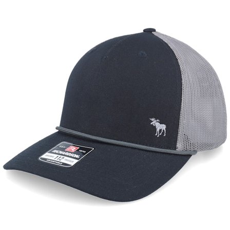 Hunter - Schwarz trucker Cap - Tiny Moose 112fpr Split Black/Charcoal/Charcoal A-Frame Trucker @ Hatstore