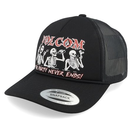 Volcom - Svart trucker Caps - Froth Black Trucker @ Hatstore