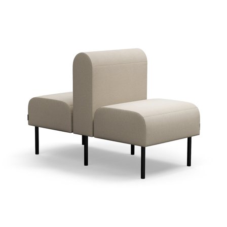 Modulsofa VARIETY, 1-Sitzer, doppelt, Stoff Pod CS, sand