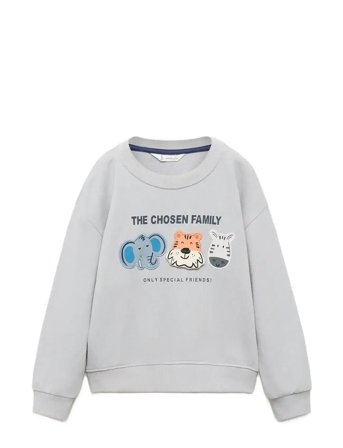 Mango | Sweatshirt With Embroidered Animals | 18-24M